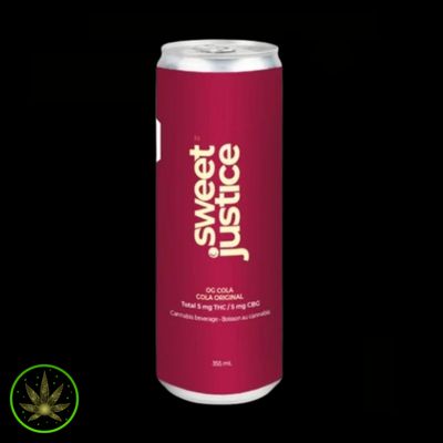 OG Cola 5:THC &amp; 5:CBG, Sweet Justice (355ML) Soda