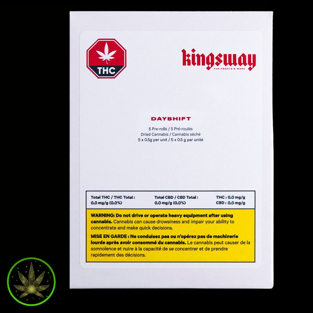 Dayshift High, Kingsway (5x0.5g) Pre-Rolls