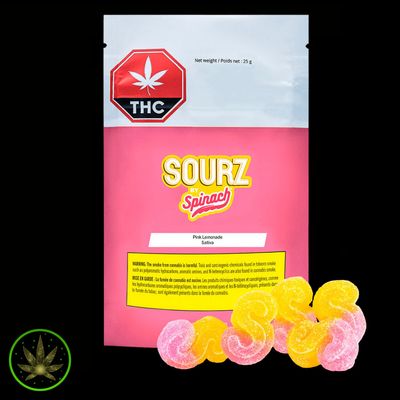 Pink Lemonade, SOURZ by Spinach (5/pk) Soft Chews