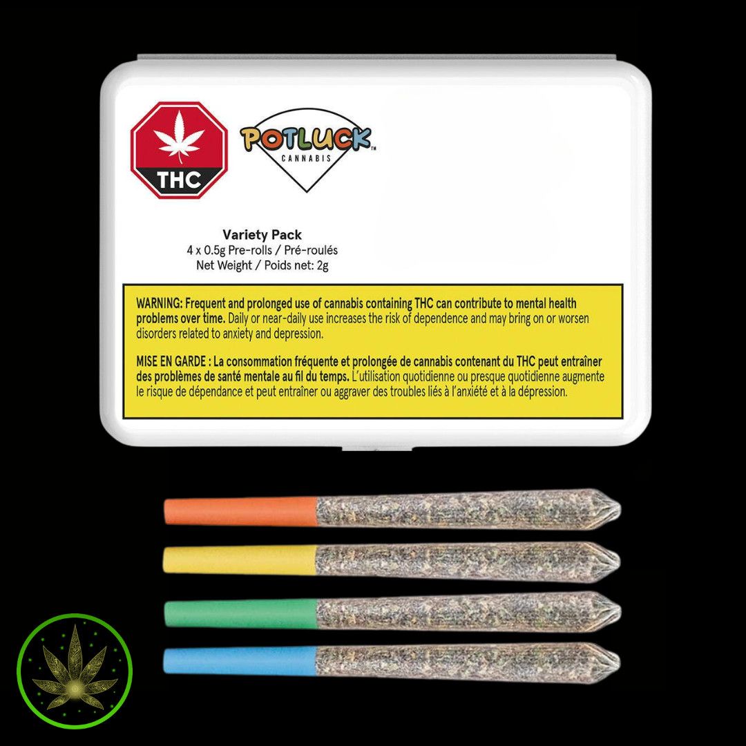Canadian Taster Pack, Potluck (4x0.5g) Pre-Rolls
