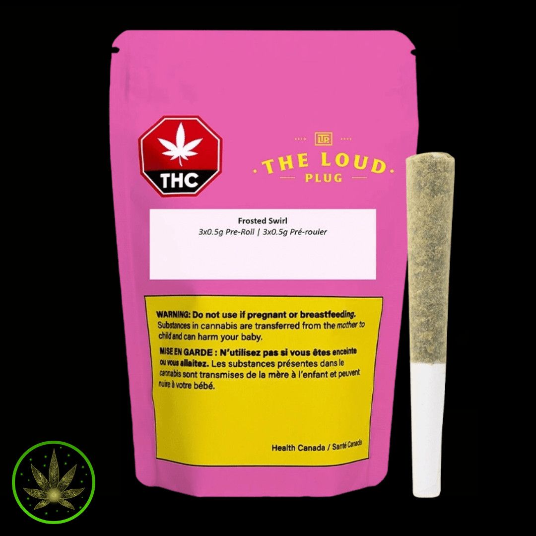 Frosted Swirl, The Loud Plug (3x0.5g) Pre-Rolls