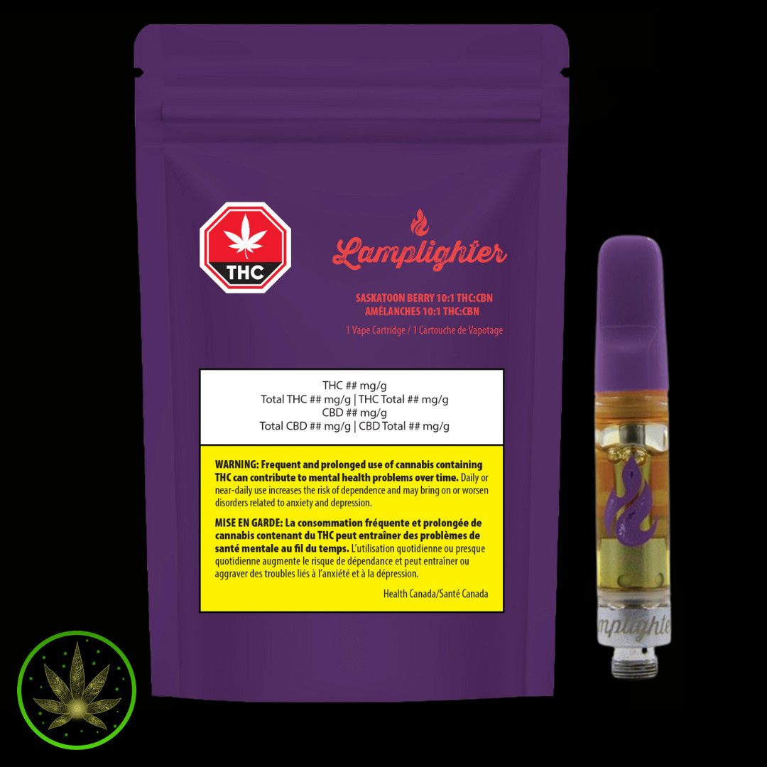 Saskatoon Berry CBN + THC, Lamplighter (1g) PVC