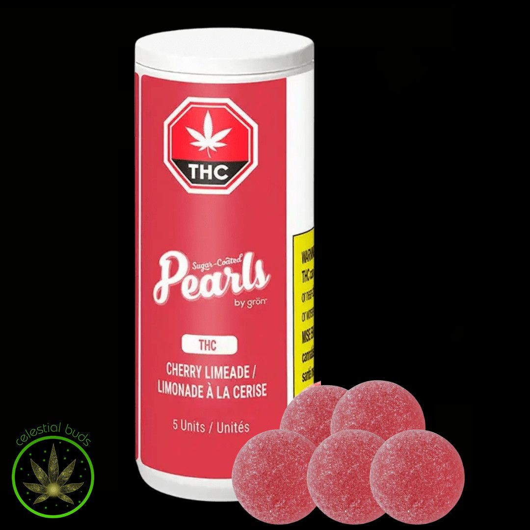 Cherry Limeade THC, Pearls by Gron (5/pk) Soft Chews