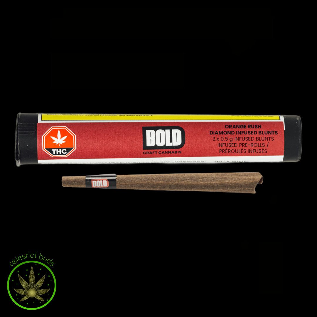 Orange Rush, BOLD (3x0.5g) Diamond Infused Blunts