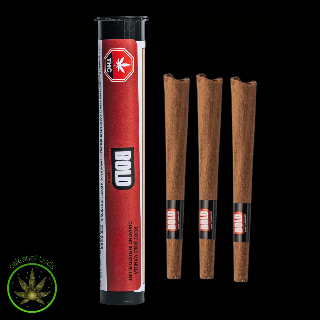 Root BOLD Vanilla , BOLD (3x0.5g) Diamond Infused Blunts