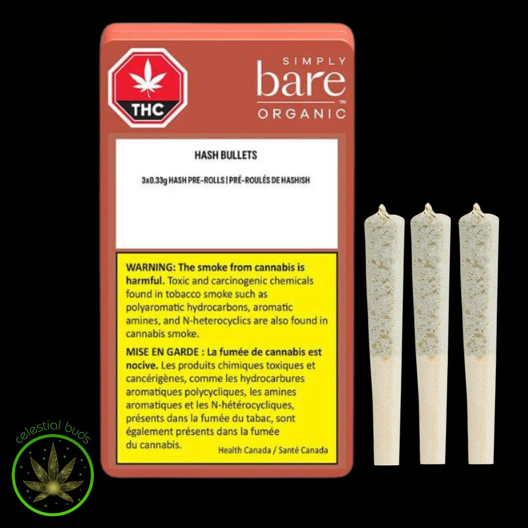 Hash Bullets, Simply Bare (3x0.33g) Pre-Rolls