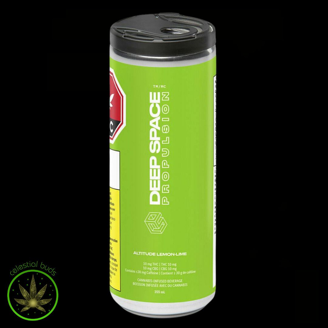 Lemon-Lime (THC+CBG+Caffeine), Deep Space Propulsion Altitude (355ml) Soda