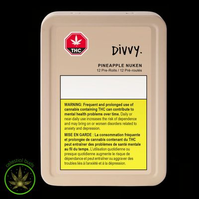 Pineapple Nuken Mini's, Divvy (12x0.35g) Pre-Rolls