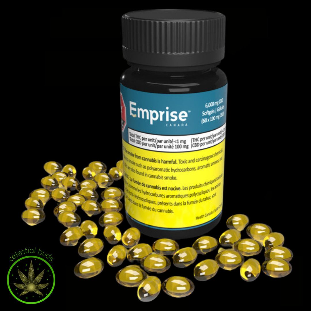 CBD 100mg, Emprise Canada (60/pk) Softgels