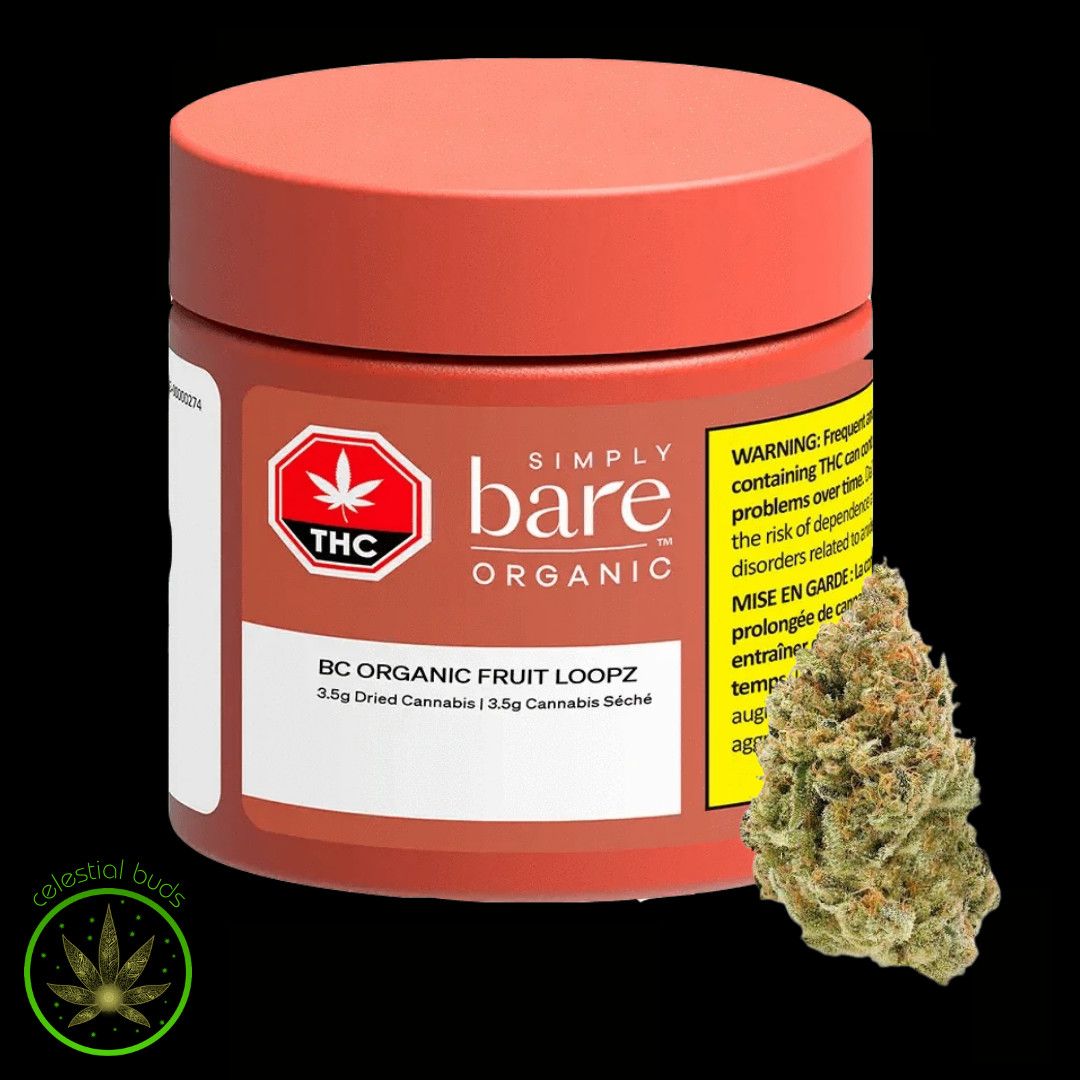 Fruit Loopz BC Organic , Simply Bare (3.5g) Dried Flower