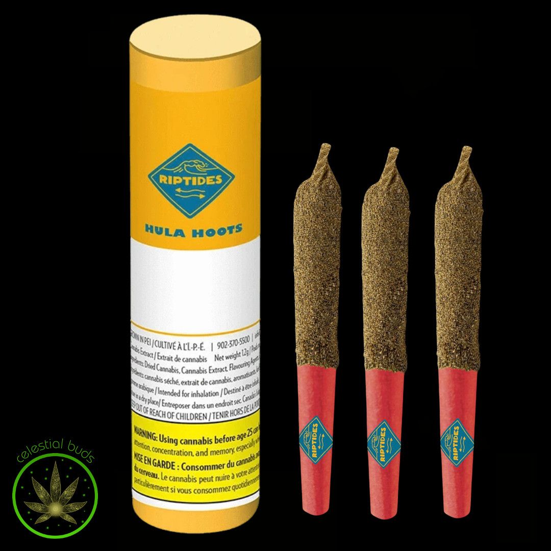 Hula Hoots, Riptides (3x0.4g) Infused Pre-Rolls