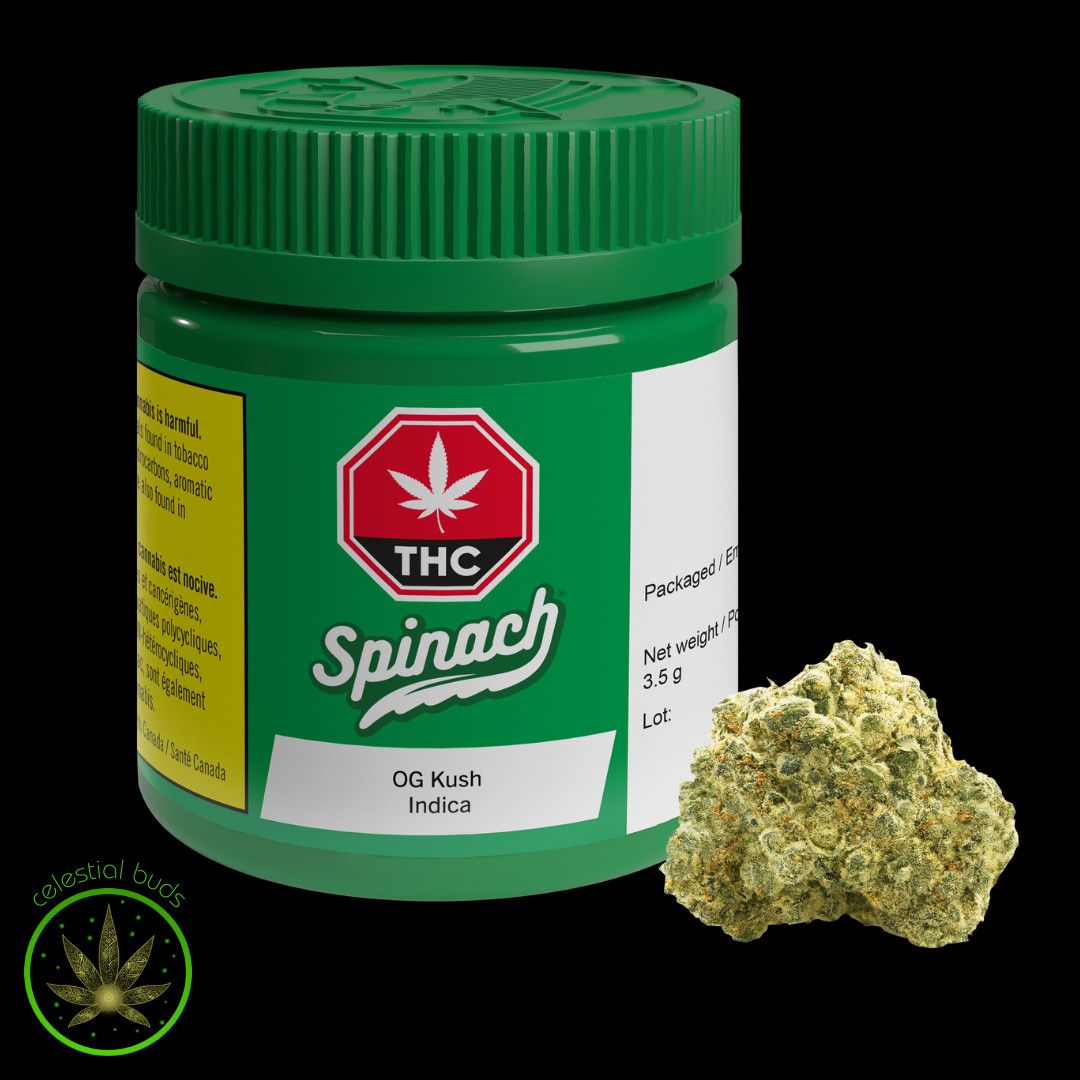OG Kush, Spinach (3.5g) Dried Flower