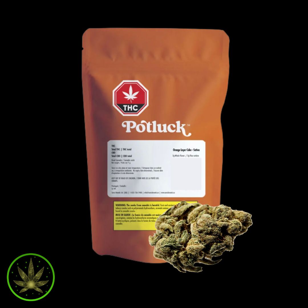 Orange Layer Cake, Potluck (7g) Dried Flower