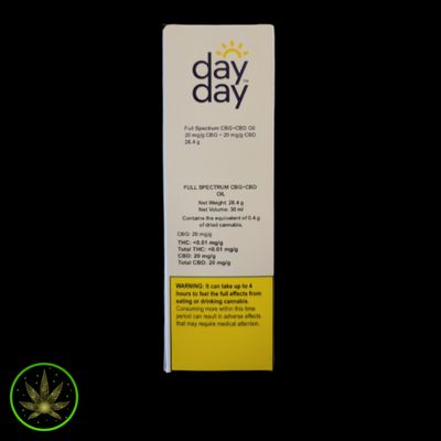 CBG+CBD Full Spectrum, DayDay (28.4g) Oil
