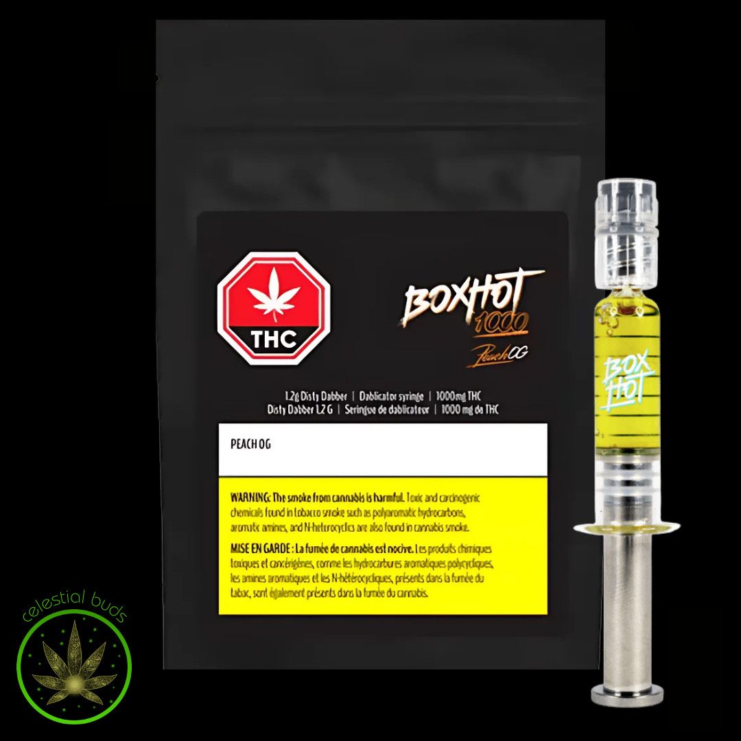 Peach OG Dabber Syringe, BOXHOT (1.2g) Distillate