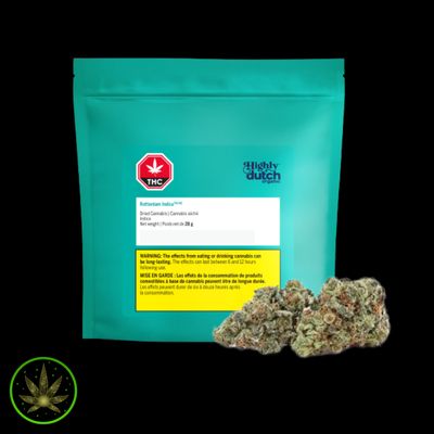Rotterdam Indica, Highly Dutch Organic (28g) Dried Flower