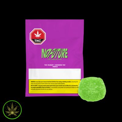 Green Indica THC 10mg, No Future (1/pk) Soft Chew