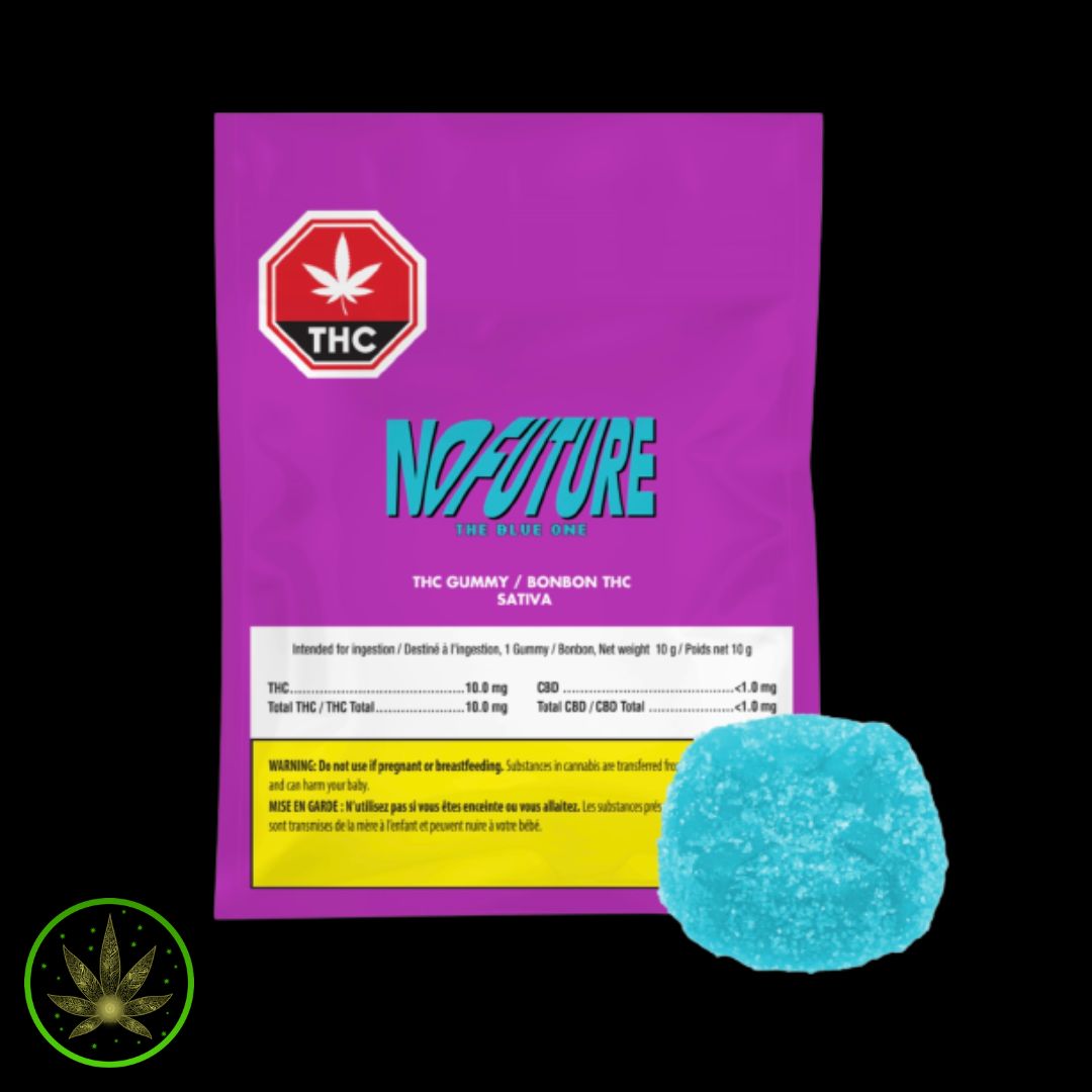 Blue Sativa THC 10mg, No Future (1/pk) Soft Chew