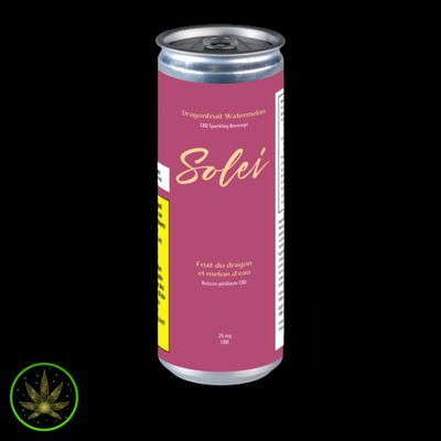 Dragonfruit Watermelon (CBD), Solei (355mL) Sparkling Beverage