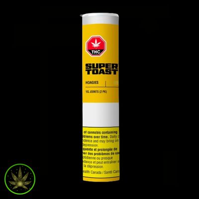 Hoagies Indica (Rotating), Super Toast  (2x1g) Pre-Rolls