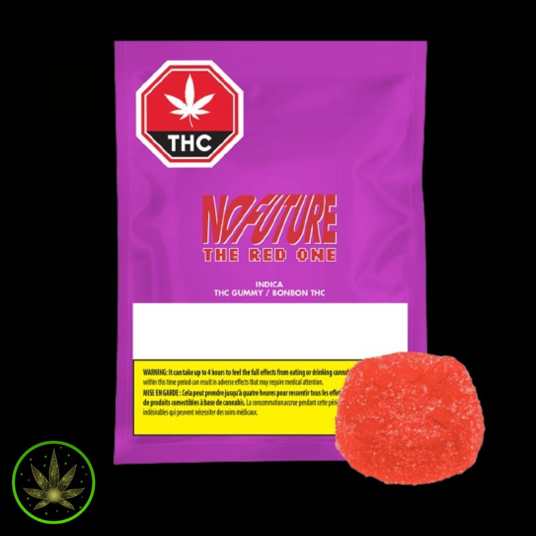 Red Indica THC 10mg, No Future (1/pk) Soft Chew