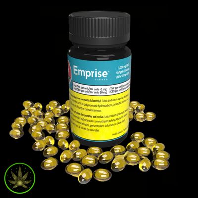 CBD 50mg , Emprise Canada (60/pk) Softgels