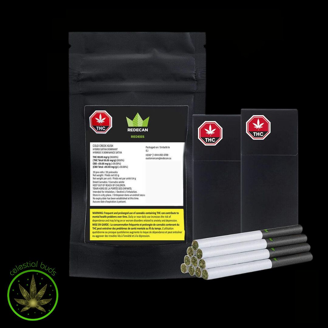 Cold Creek Kush, Redees  (20x0.4g) Pre-Rolls