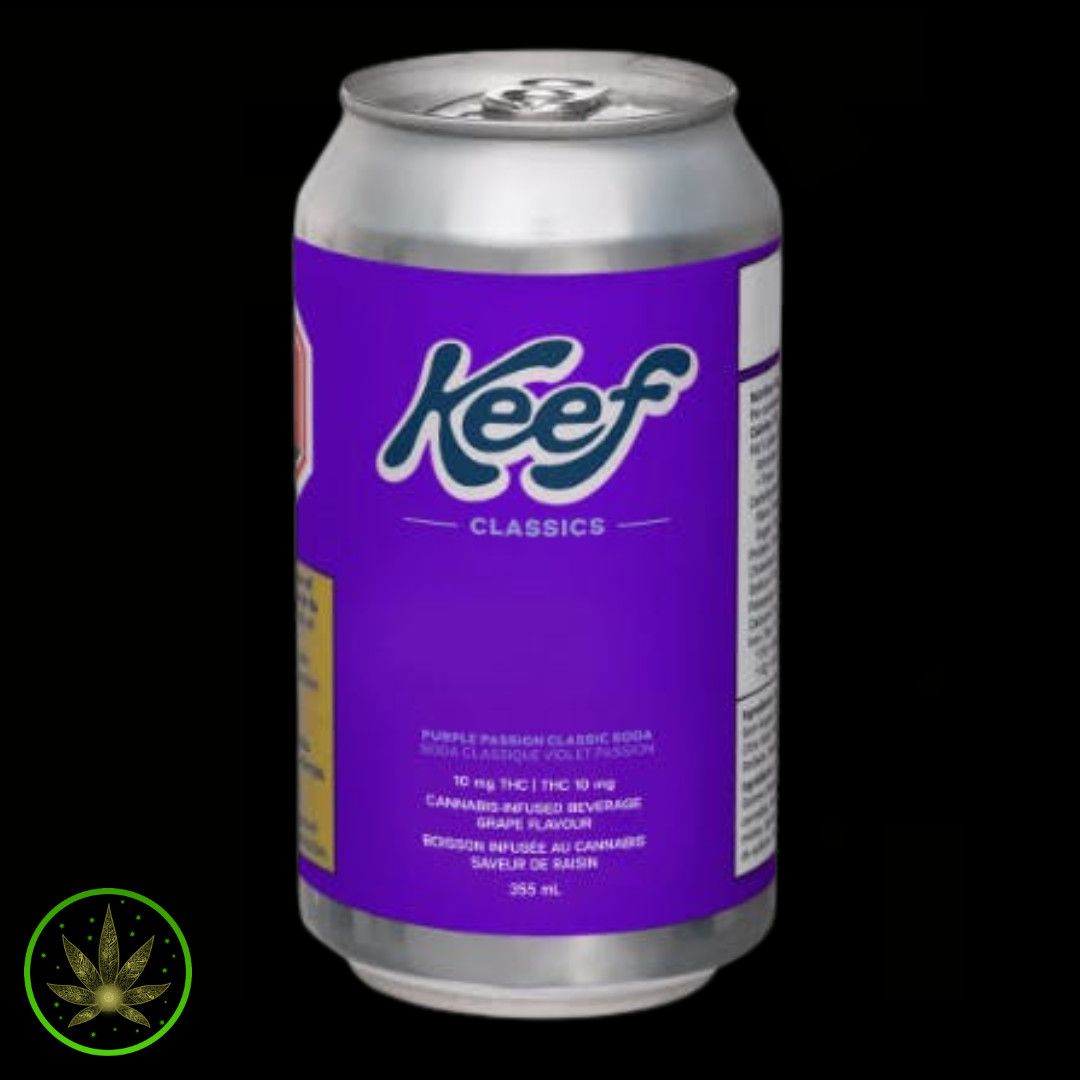 Grape Passion 10mg THC, Keef Classics (355ml) Soda