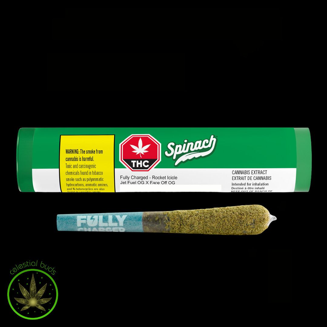 Rocket Icicle, Spinach Fully Charged  (5x0.5g) Infused Pre-Rolls