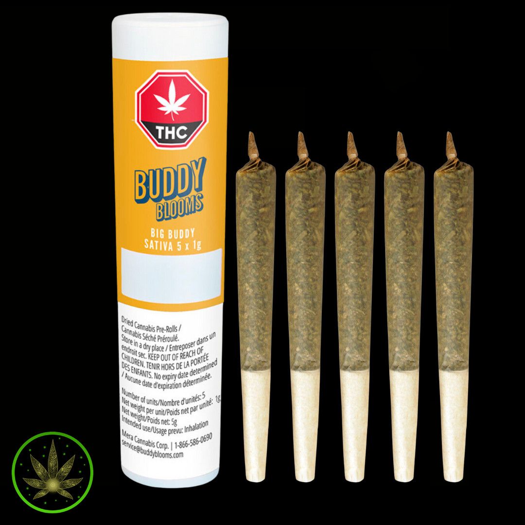 Big Buddy Sativa, Buddy Blooms (5x1g) Pre-Rolls