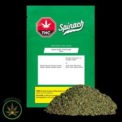 Cookie Dough, Spinach Grindz (7g) Milled Flower