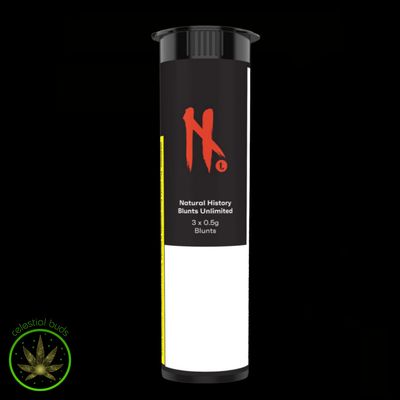 Blunts Unlimited, Natural History (3x0.5g) Blunt Pre-Rolls