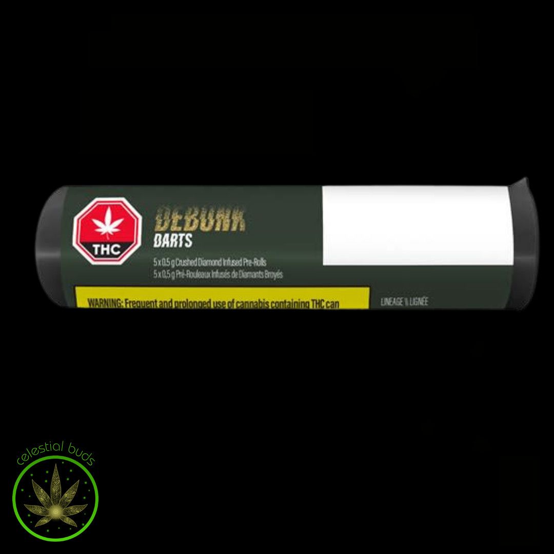 24K Gold, DEBUNK (5x0.5g) Diamond Infused Pre-Rolls