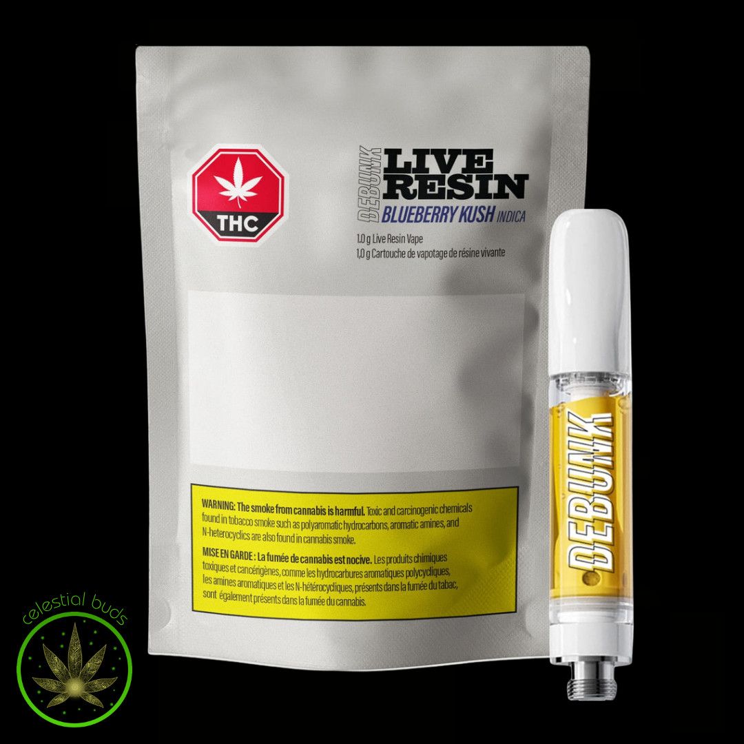 Blueberry Kush Live Resin, Debunk (1g) PVC