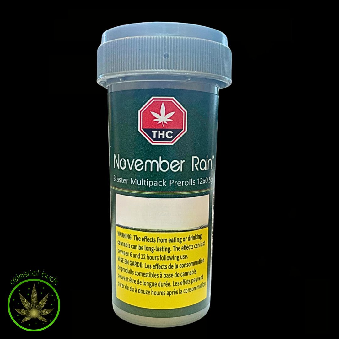 Blasters Variety Pack, November Rain (12x0.5g) Pre-Rolls