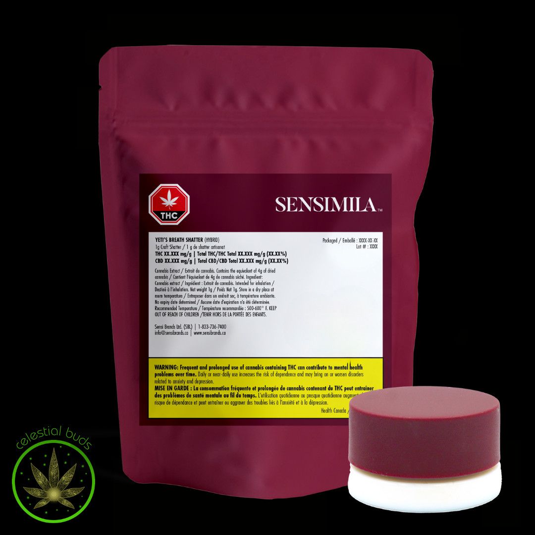 Yeti's Breath, SensiMila (1g) Shatter