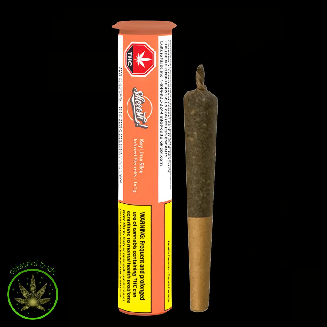 Key Lime Slice, Sheeesh! (1x1g) Liquid Diamond Infused Pre-Roll