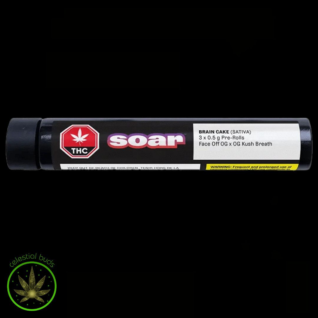Brain Cake Glass Tip, Soar (3x0.5g) Pre-Rolls