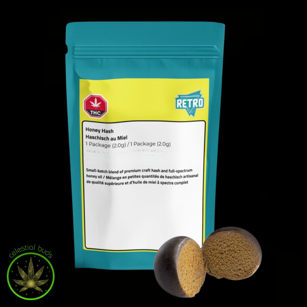 Honey Oil Infused, Retro (2g) Hash