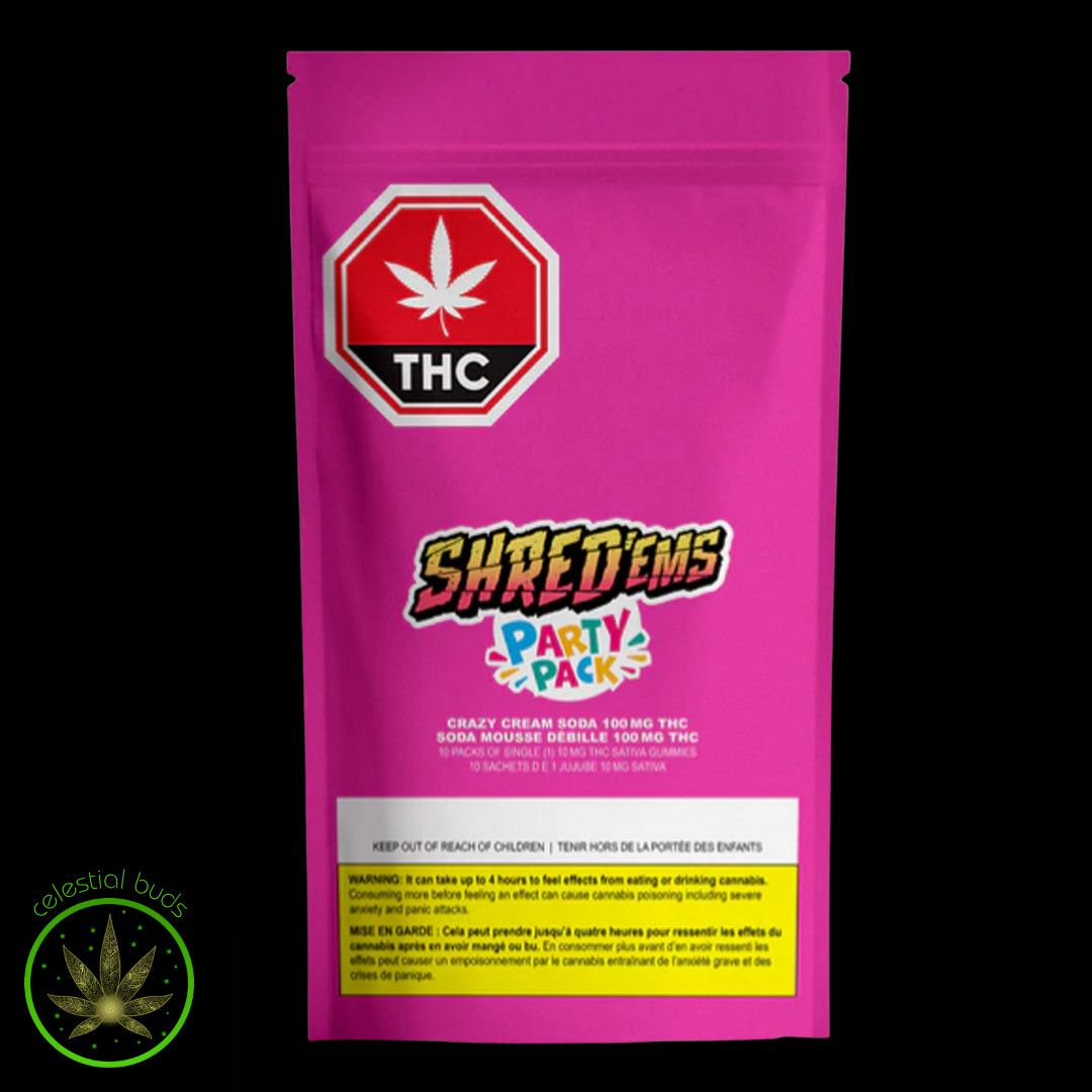 Crazy Cream Soda, Shred'ems (10x10mg) Gummies