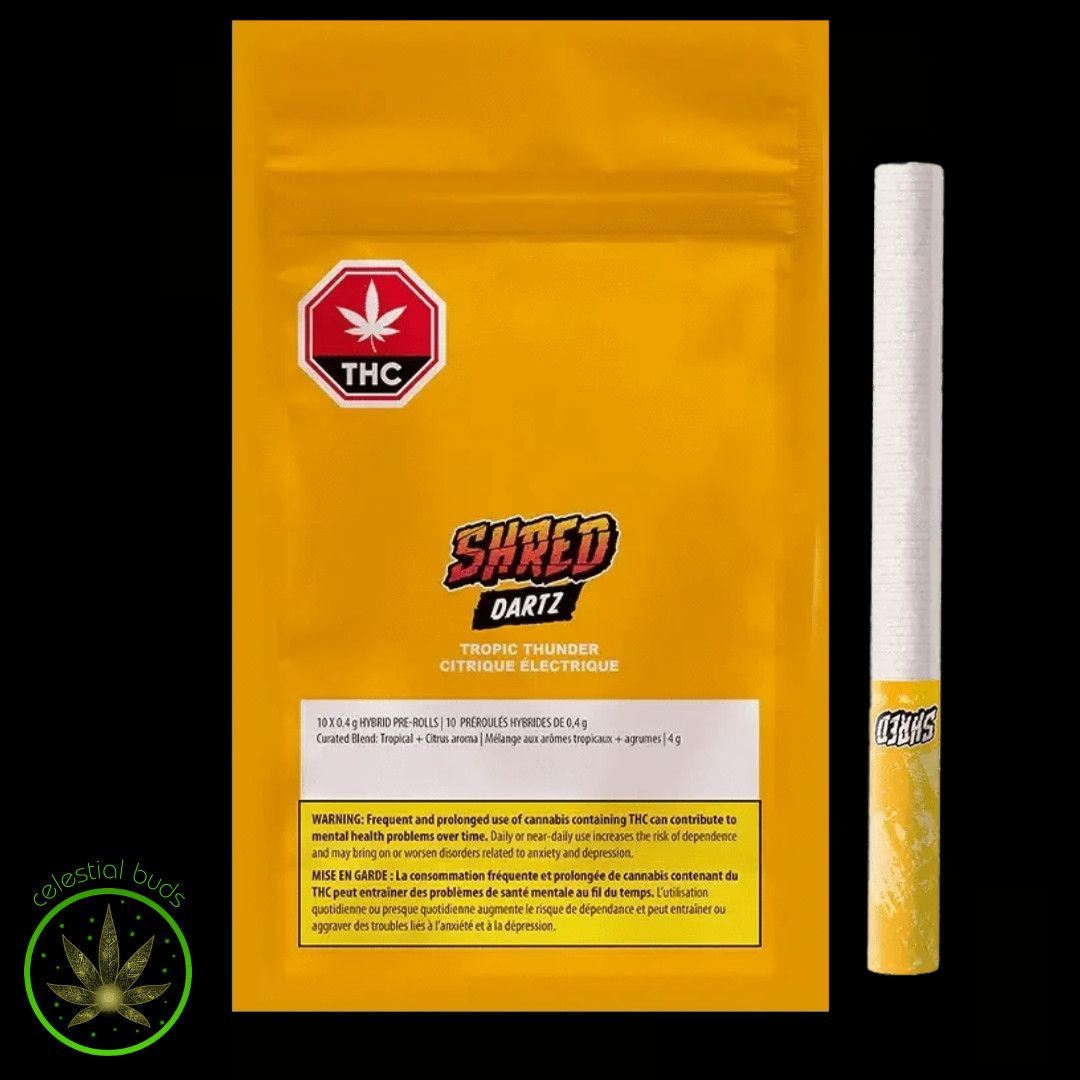 Tropic Thunder (Straight Style), SHRED Dartz (10x0.4g) Pre-Rolls