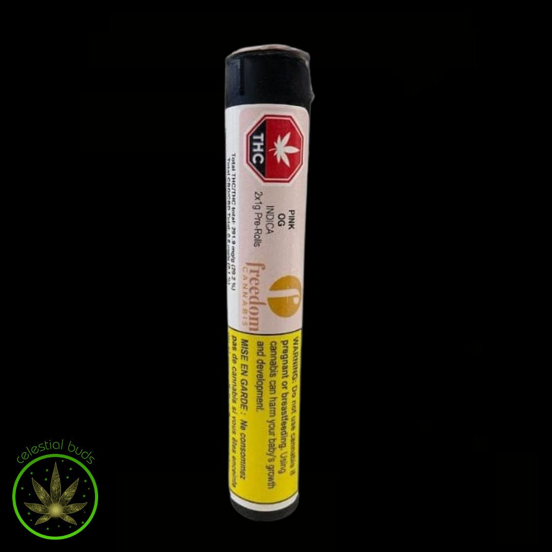Pink OG, Freedom Cannabis (2x1g) Pre-Rolls