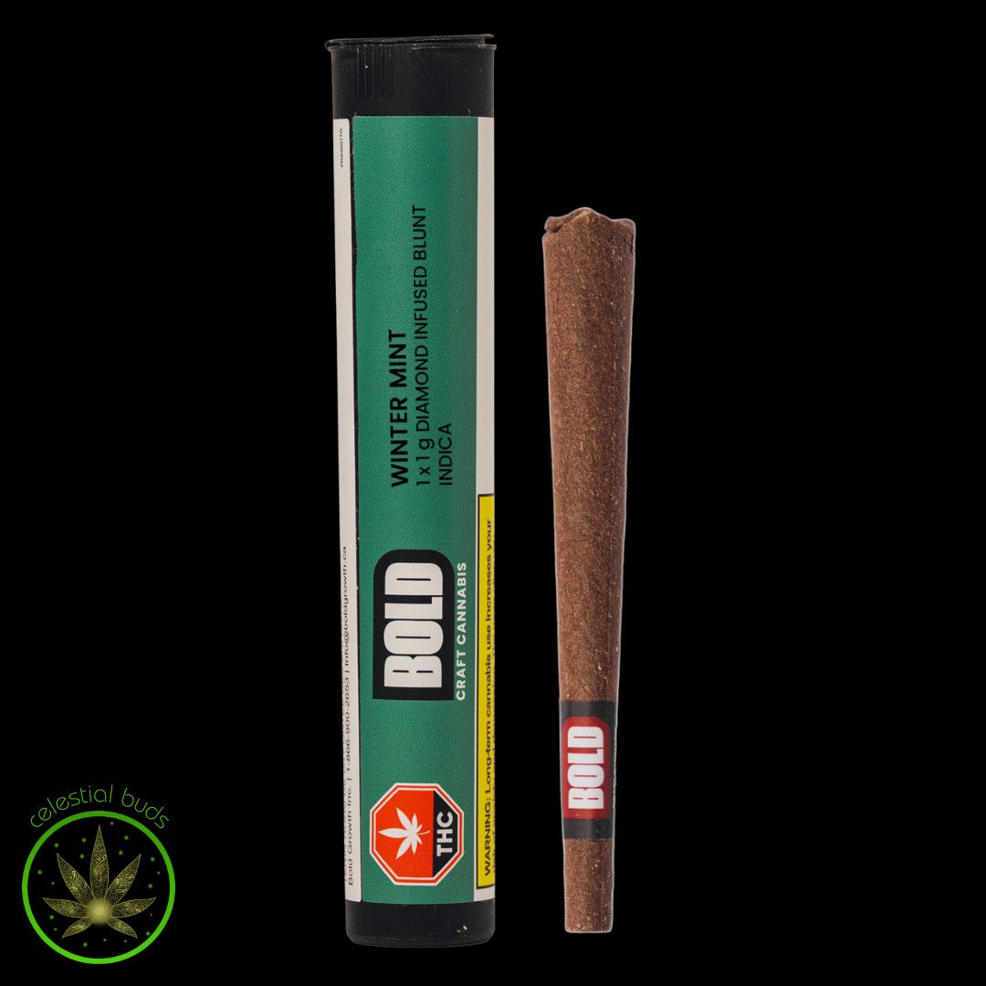 Winter Mint, BOLD (1x1g) Diamond Infused Blunt