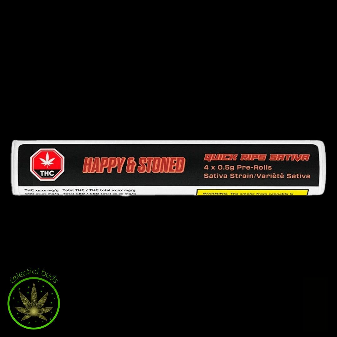 Quick Rips Sativa, Happy &amp; Stoned (4x0.5g) Pre-Rolls
