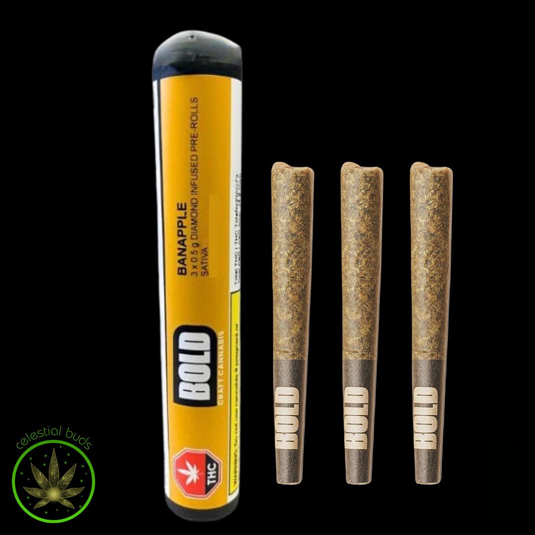 Banapple Diamond, BOLD (3x0.5g) Infused Pre-Rolls