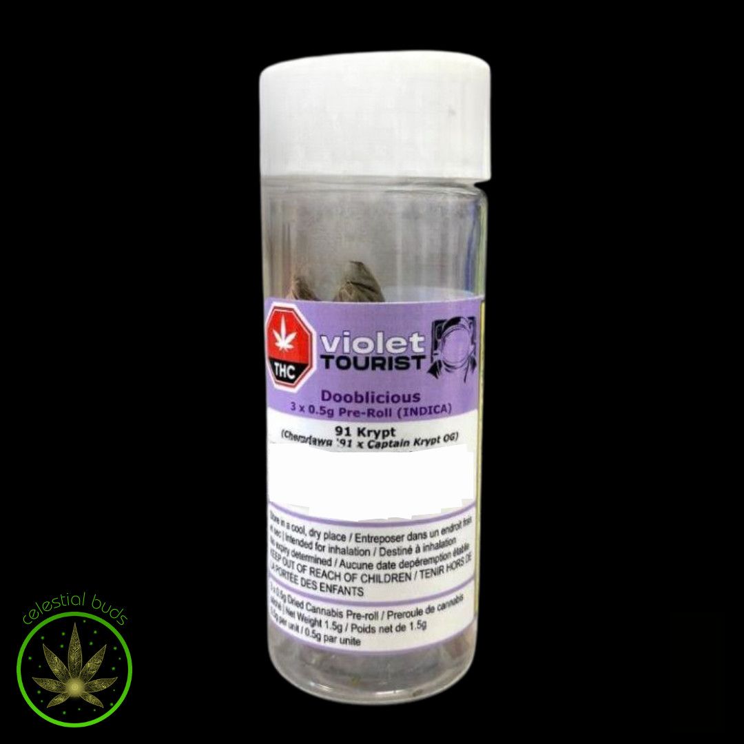 Dooblicious, Violet Tourist (3x0.5g) Pre-Rolls