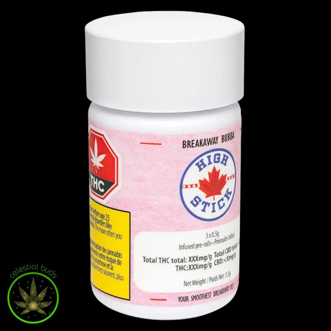 Breakaway Bubba Liquid Diamond, High Stick (3x0.5g) Infused Pre-Rolls