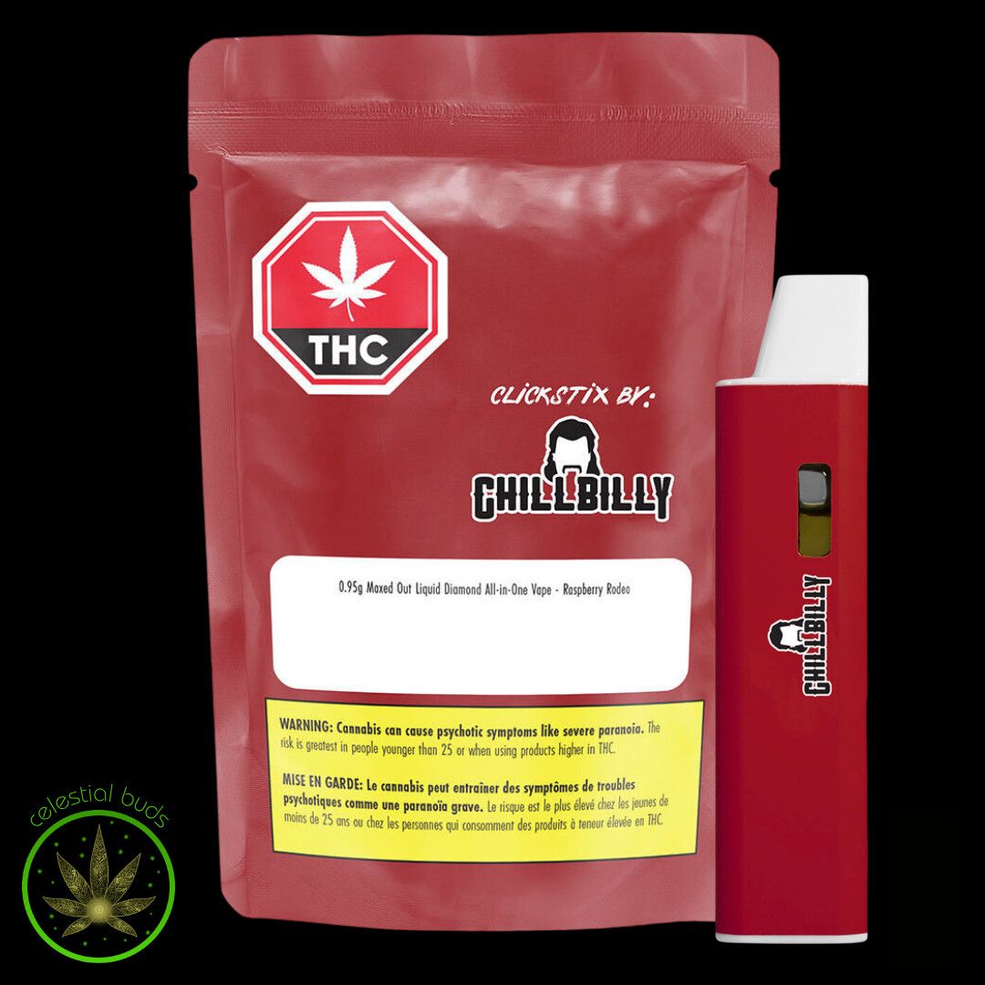 Raspberry Rodeo Liquid Diamond Maxed Out, ClickStix by Chillbilly (1g) DVP