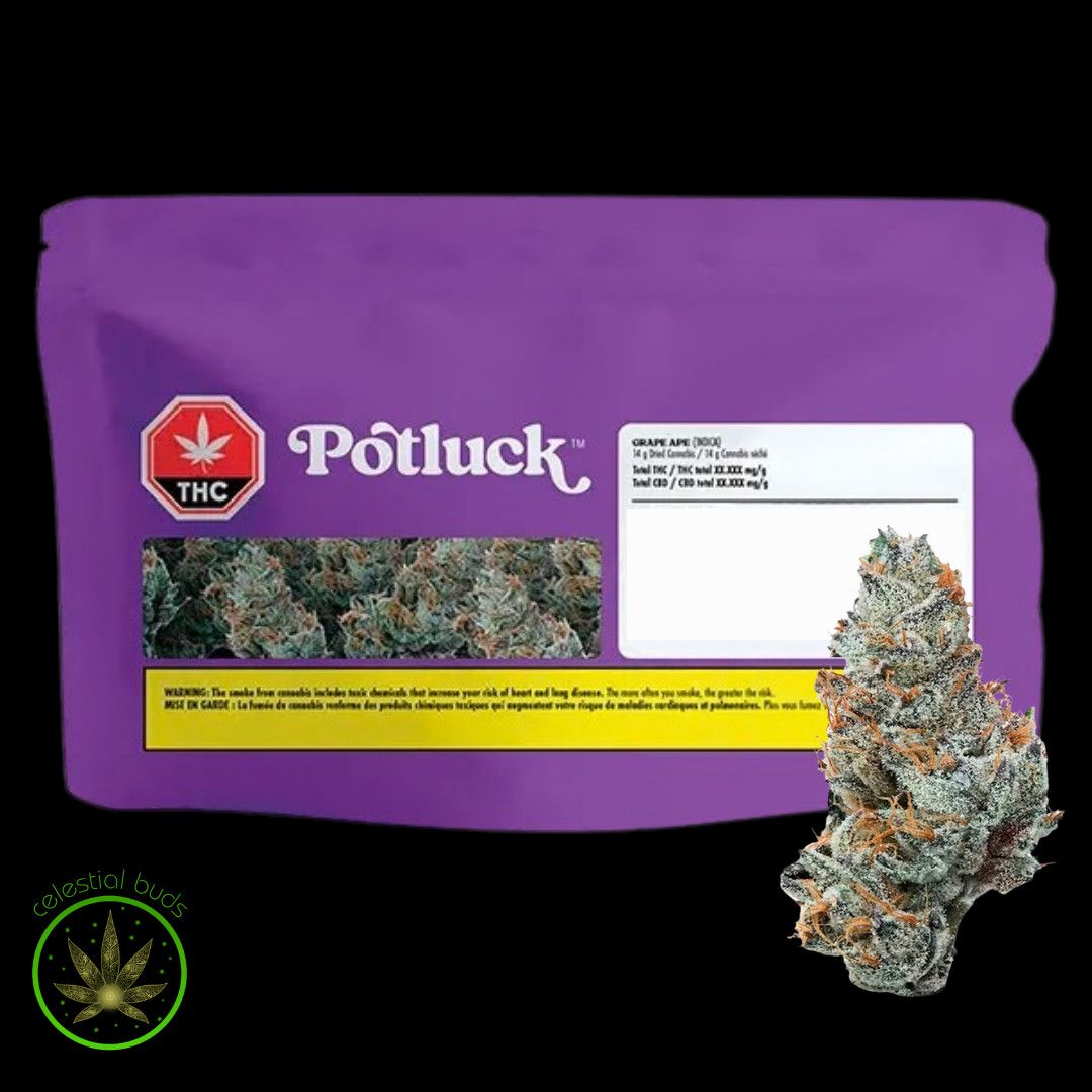 Grape Ape, Potluck (14g) Dried Flower