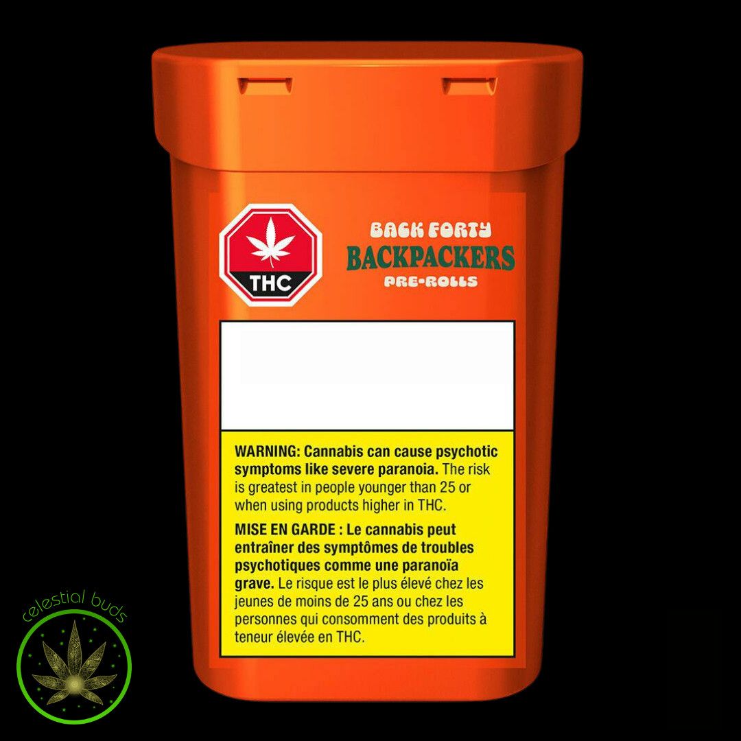 Blue Magic Backpackers(SS), Back Forty (10x0.75g) Pre-Rolls